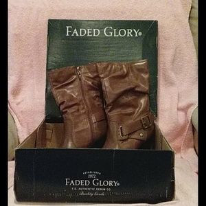 FADED GLORY MID CALF CASUAL BOOT.
